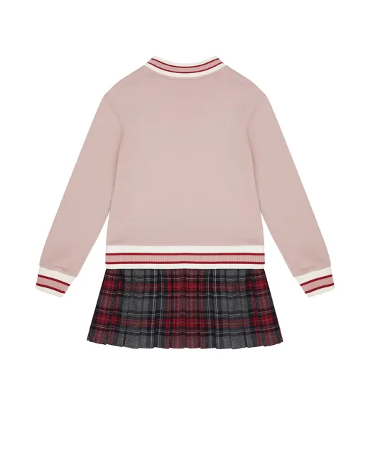 Dolce&Gabbana Детское платье из футера в клетку таран - Артикул: L5JDAK-G7PHB-S