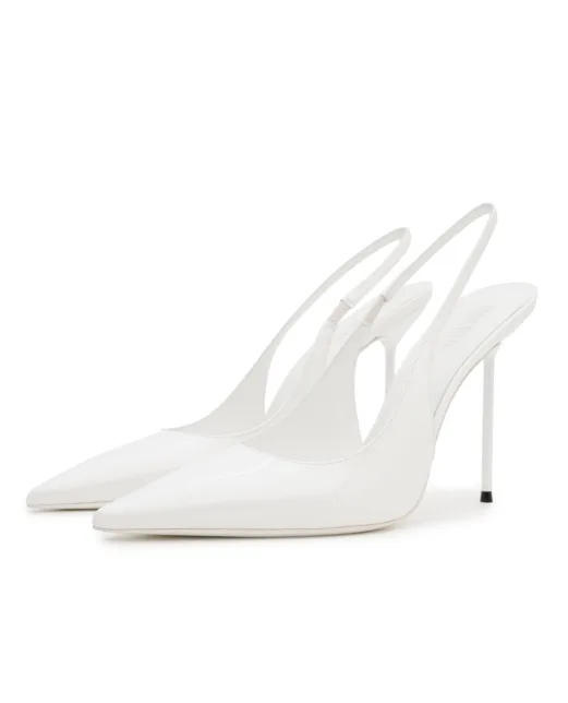 Paris Texas Туфли-слингбэки Lidia из лакированной кожи - Артикул: PX913-XVN01