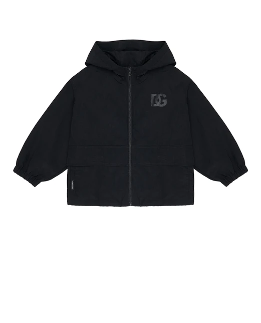 Dolce&Gabbana Дитяча ветровка з нейлону з капюшоном - Артикул: L4JB8B-G7PVJ-S
