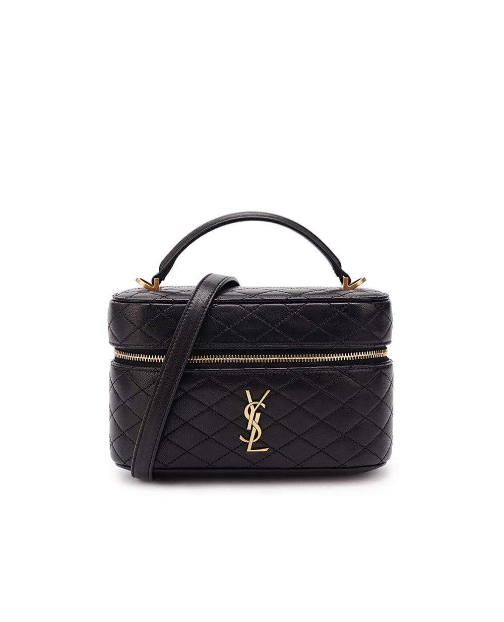 Кожаная сумка Gaby Saint Laurent 766731-1EL07, черный цвет
