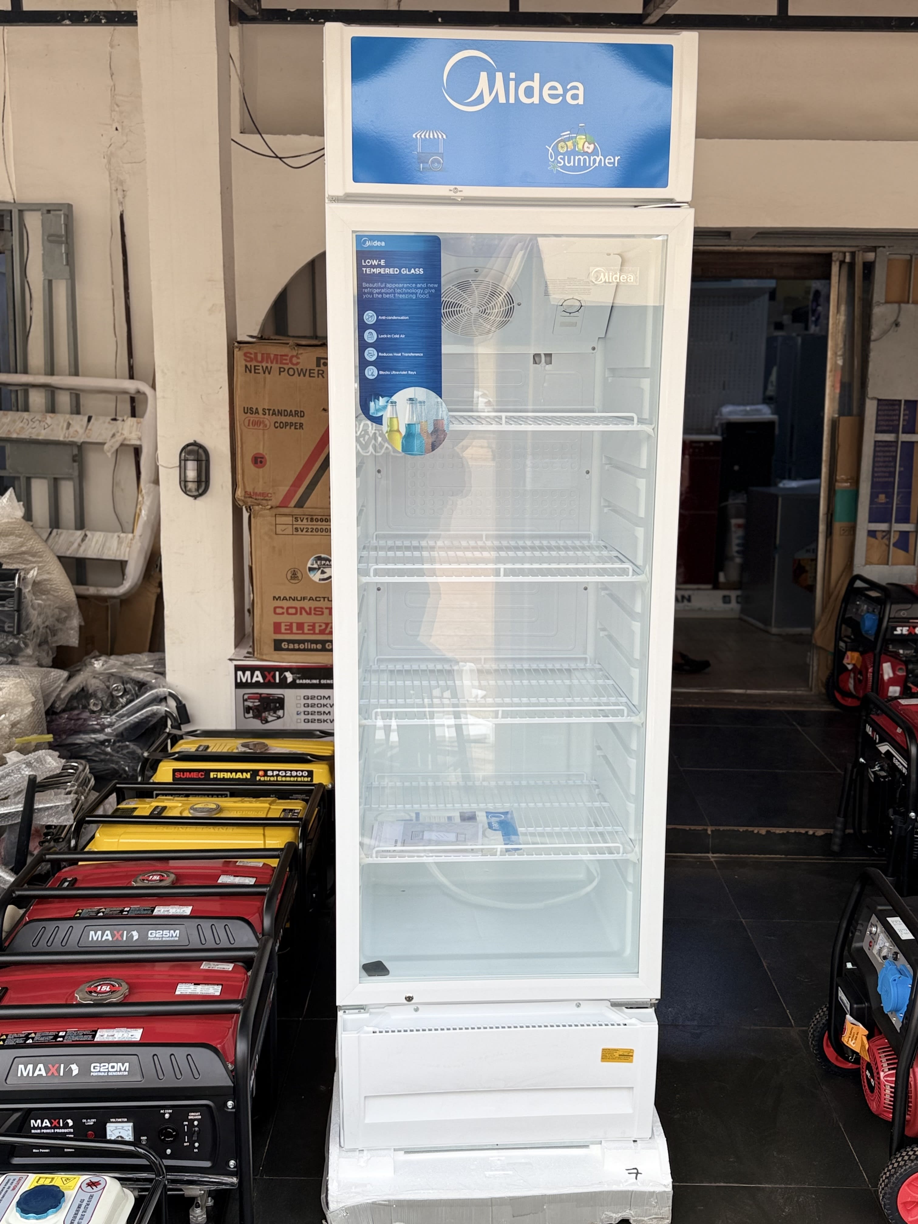Midea Bottle Beverage Cooler Refrigerator MDRZ432FZG21 309 liters white color
