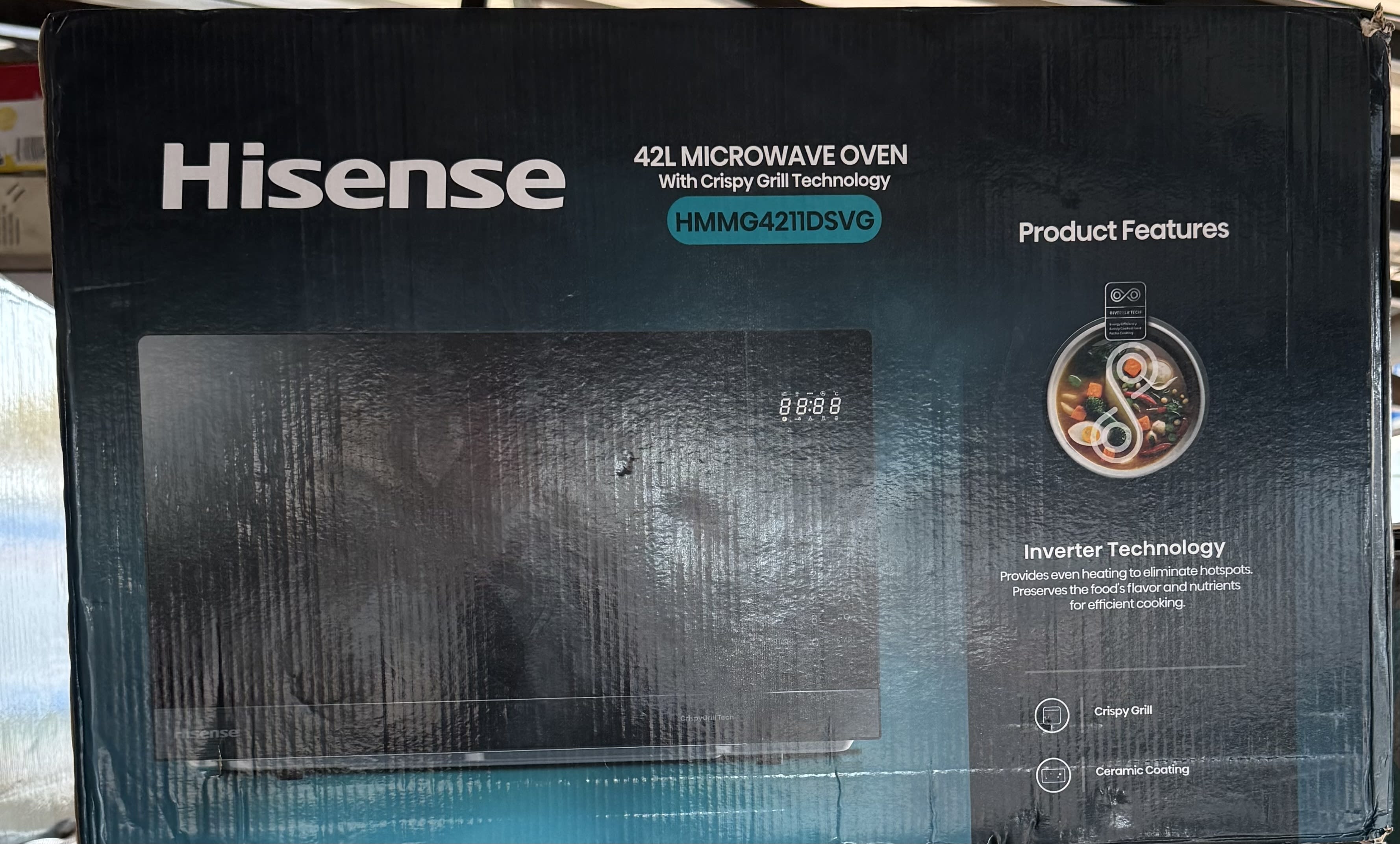 Hisense inverter microwave HMMMG4211DSVG 42 liters
