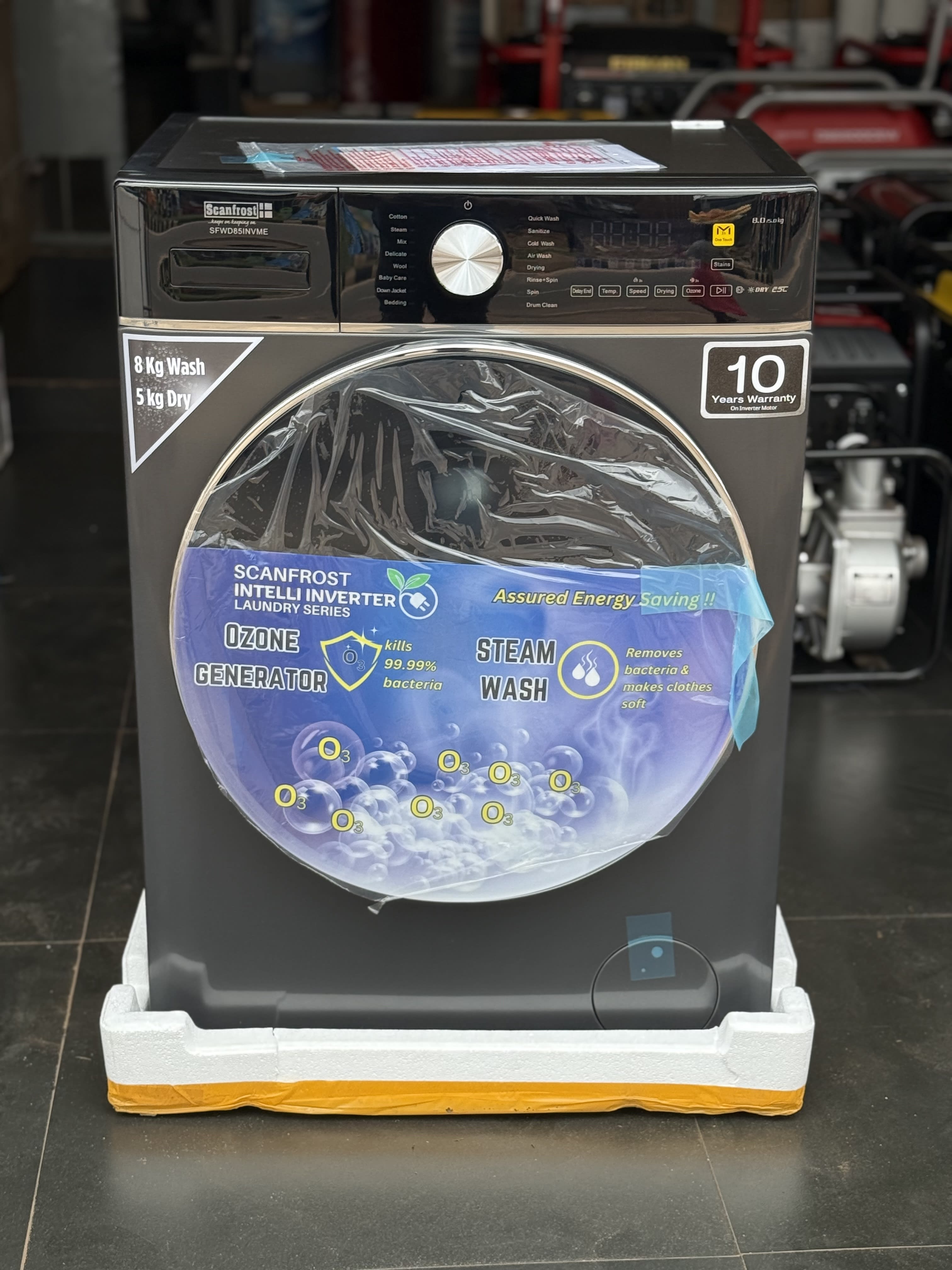 Scanfrost Automatic inverter washer and Dryer 8kg/5kg