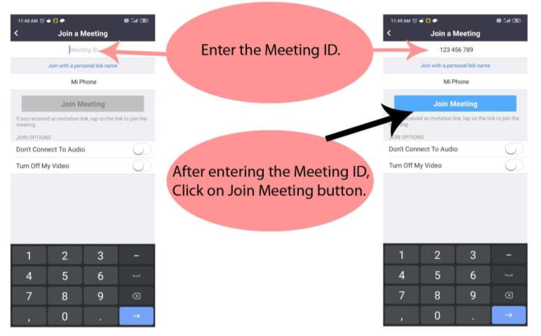 zoom start meeting without login