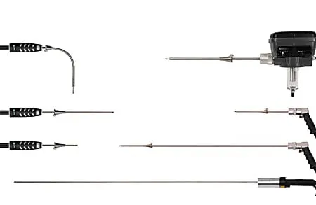 Combustion Probes - KANE standard & custom probes test any application from room CO migration in homes, transportation & workplace environments to industrial incinerator & chemical process emissions testing.

email sales@kane.co.uk or call 0800 059 0800 (+44 1707 375550 ex UK) for more information 