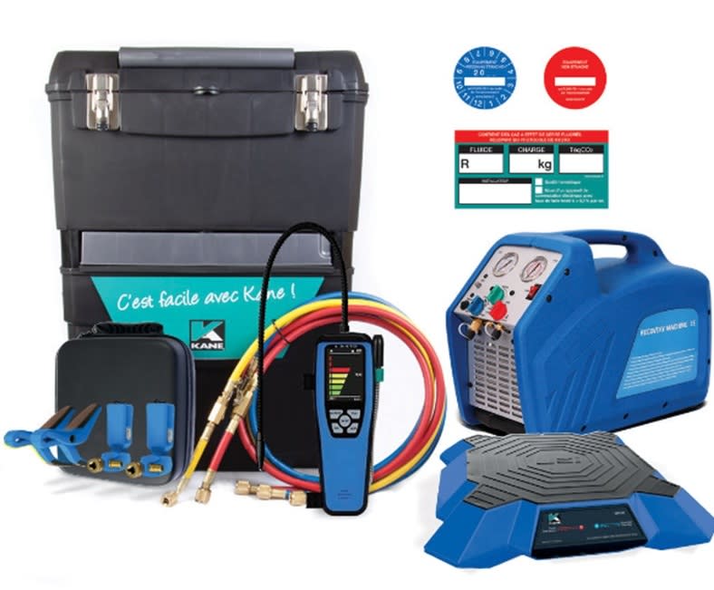 Servante complète avec manifold et balance connectés