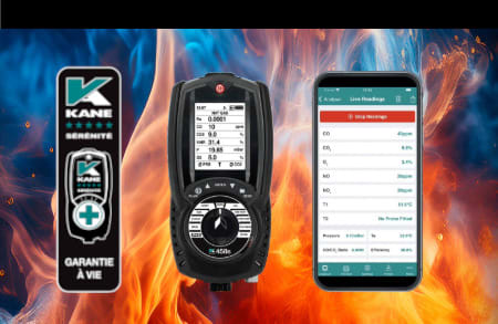 Analyseurs de combustion - Dans cette rubrique vous trouverez : nos analyseurs de combustion portatifs dédiés aux mises en service et aux entretiens de chaudières.
Ces appareils peuvent être utilisés sur des installations de chauffage domestiques, tertiaires, et industrielles. 

L'utilisation des analyseurs électroniques vous simplifie le réglage des brûleurs.
En plus d'augmenter le rendement de combustion et d'effectuer des économies, ils contribuent aussi à la réduction de la pollution de l'atmosphère.

Les derniers developpements intègrent de nouveaux capteurs dont leur durée de vie est réellement de 5 ans, et ils sont garantis 5 ans.
Des instruments spécifiques conçus pour répondre à l’arrêté de vérification des chaudières de 4 à 400KW.

Ils mesurent ou calculent  les gaz de combustion (CO2, O2, CO, T°, rendement), Co ambiant, pression gaz/tirage , étanchéité gaz (kit KTE en option), thermomètre diffférentiel, impression des attestations d'entretien (selon modèle), Evolutif NOx (KANE458), etc…