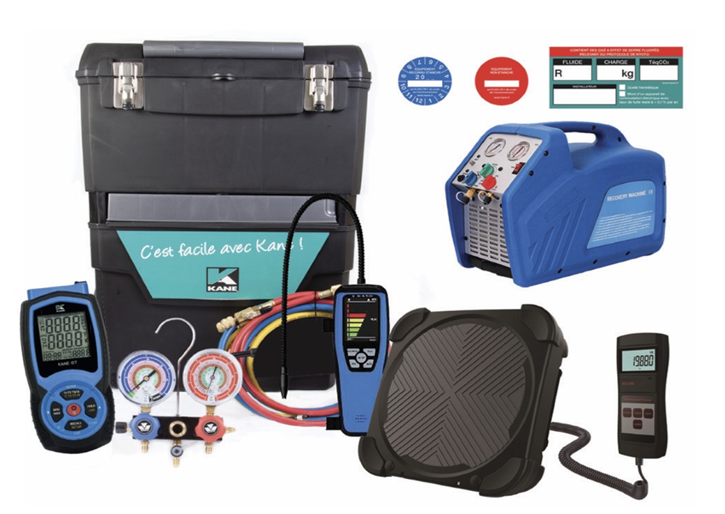Servante complète avec manifold à cadran Kit pour l'obtention de l'attestation de capacité (frigoristes)