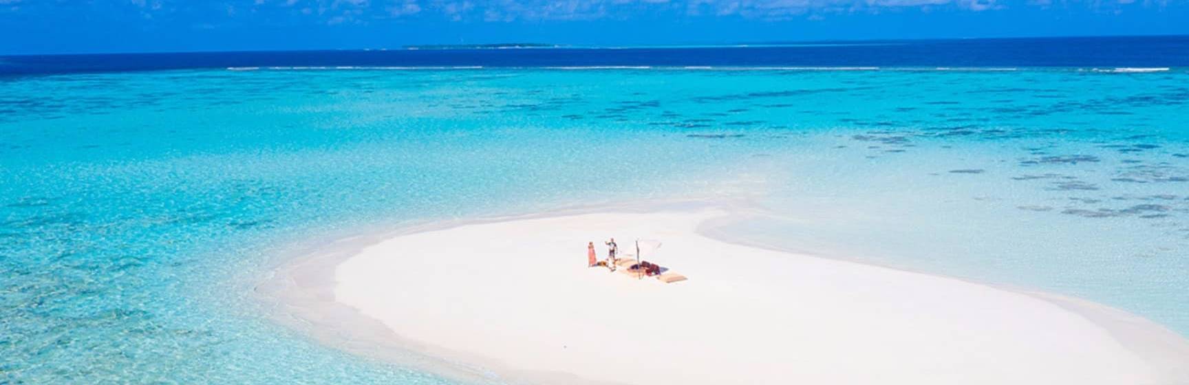 Ayada maldives picnic banco de areia