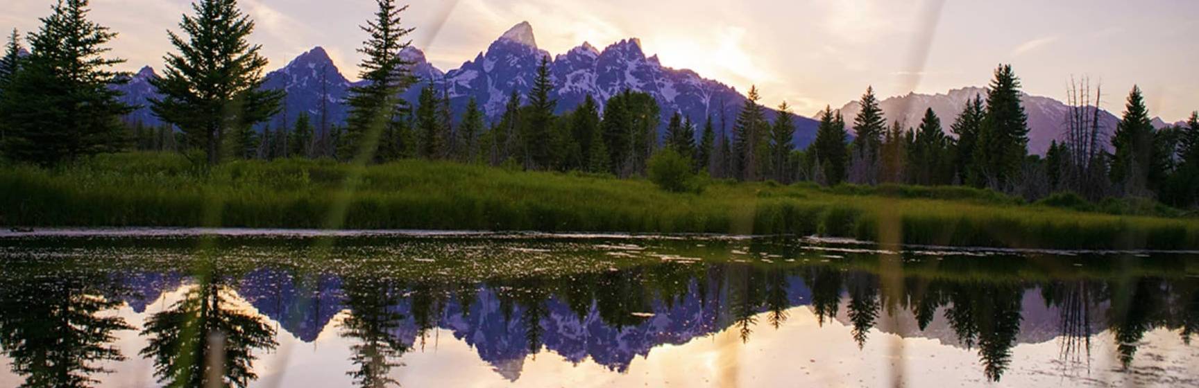 Eua parque nacional grand teton pordosol