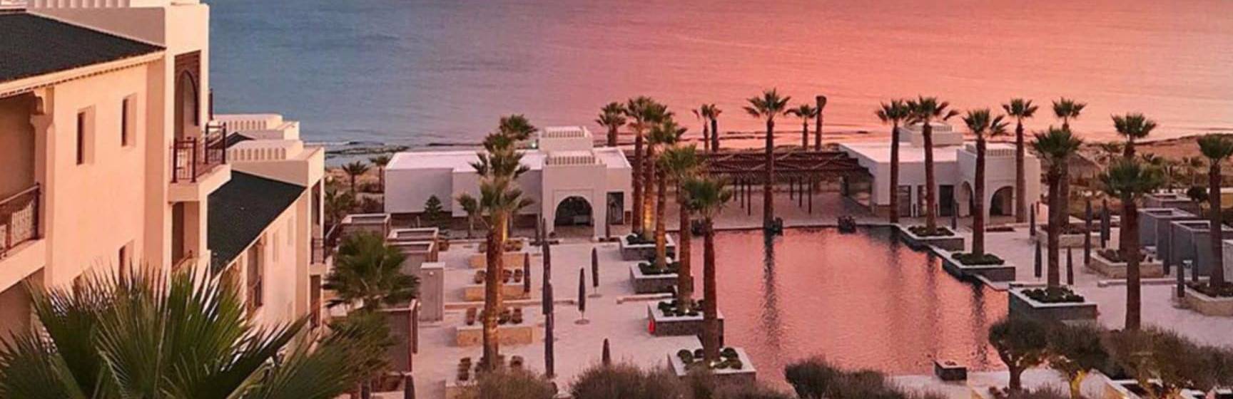 Four seasons hotel tunis por do sol