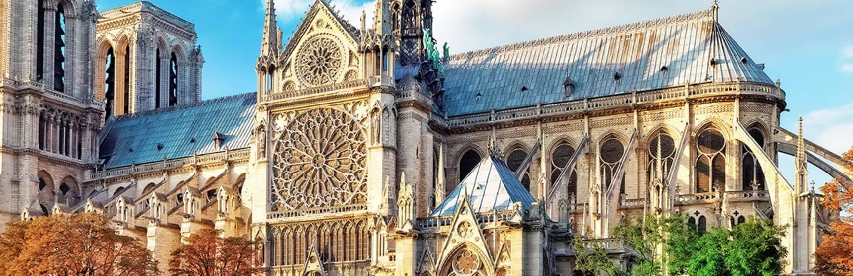 Franca paris catedral notre dame fachada