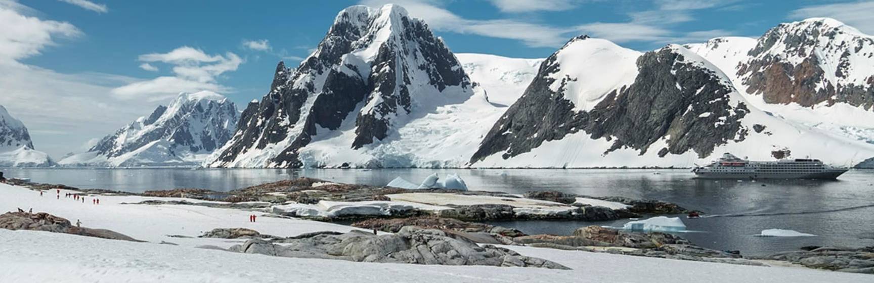Silversea silver wind antartica explorando paisagem