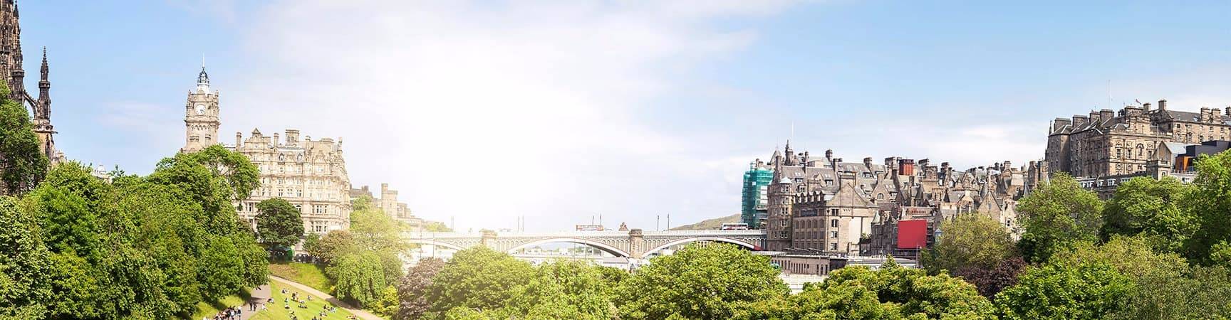 Vista panoramica de edimburgo