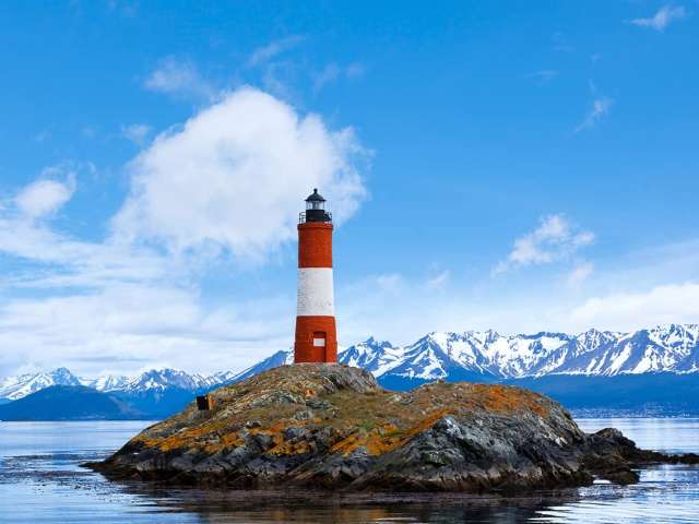Argentina ushuaia farol les eclaireurs no canal de beagle