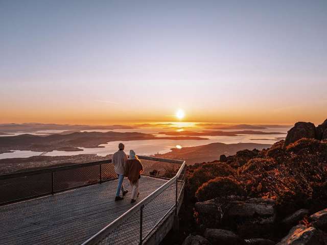 Tourism australia mount wellington hobart tasmania