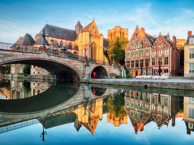 Belgica gent catedral medieval sint michielskerkt