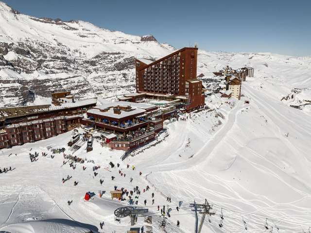 Valle nevado complexo hotel e pistas
