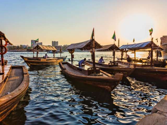 Atrativo turístico barcos Dubai Creek