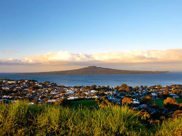 Turismo auckland vista de rangitoto do monte victoria