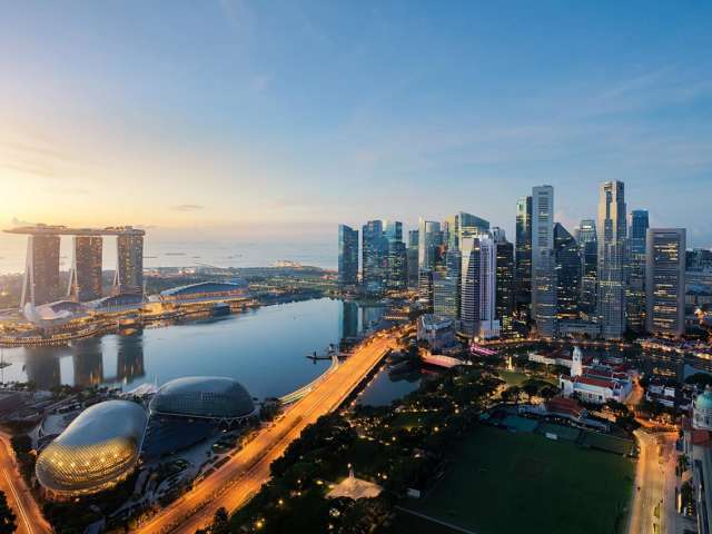 Singapura vista aerea
