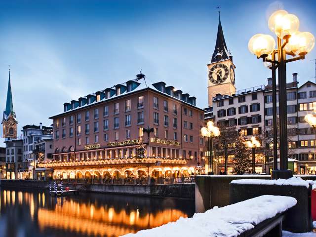 Zurich cidade nevada