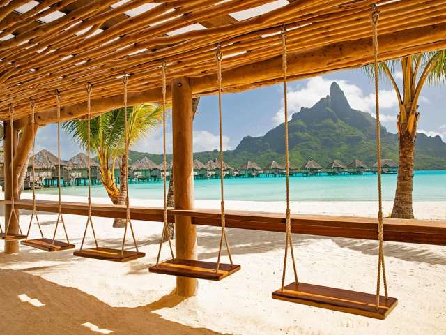 Tahiti the westin bora bora resot beach bar honu tiki