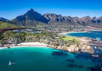 Africa do sul cape town clifton beach aerial