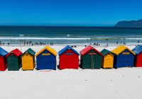 Africa do sul cape town muizenberg beach