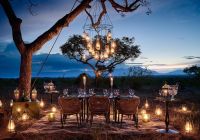 Royal malewane bush dinner