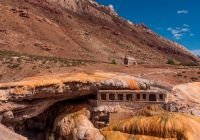 Puente del inca bridge of the inca a natural arch that forms a bridge over the las cuevas river a tr