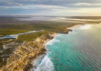 Australia lla southern ocean lodge vista do lodge amanhecer