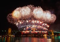 Cidade de Sydney no Ano Novo, Austrália