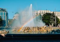 Austria viena praca fonte arcoiris