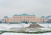Belvedere palace at winter