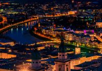 Imagem aérea de Salzburg