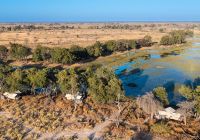 Botswana great plains duba explorers camp vista aerea