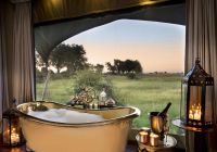 Botswana great plains duba plains camp banheira