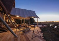 Botswana great plains selinda camp area comum varanda
