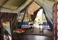 Camp kalahari guest tent acomodacao 2 camas