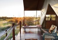 Camp kalahari guest tent por do sol