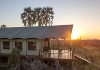 Camp kalahari tenda golden hour