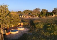 Machaba web monachira camp overview aerial botswana