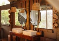 Mokolwane camp guest tent detalhe banheiro