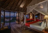 Acomodação com varanda e rede