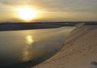 Barreirinhas lagoa da preguica por do sol