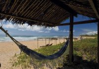 Casa dos arandis rede na praia