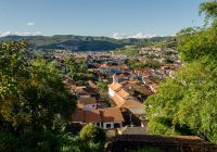 Panoramic view of mariana town in minas gerais