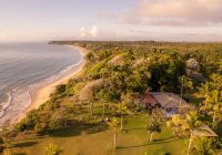 Ponta da juacema bahia caraiva aerial beach