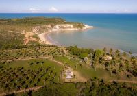 Ponta da juacema bahia caraiva aerial ocean